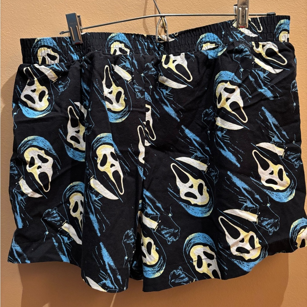 Bio World Ghost Face Scream Print Boxers Shorts Size XL